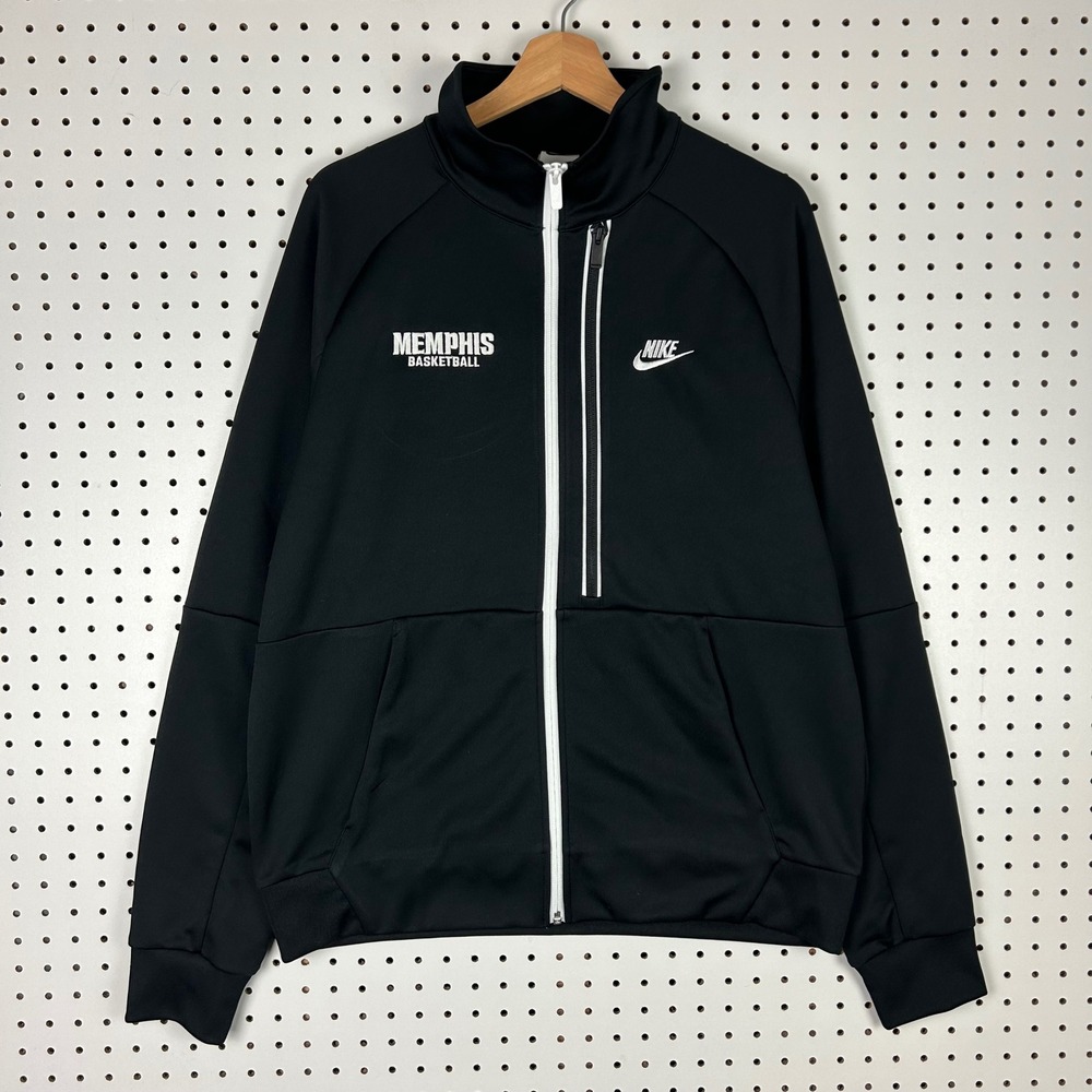Nike 1 Cent Memphis Basketball Penny Hardaway Track Jacket Large Black Full Zip